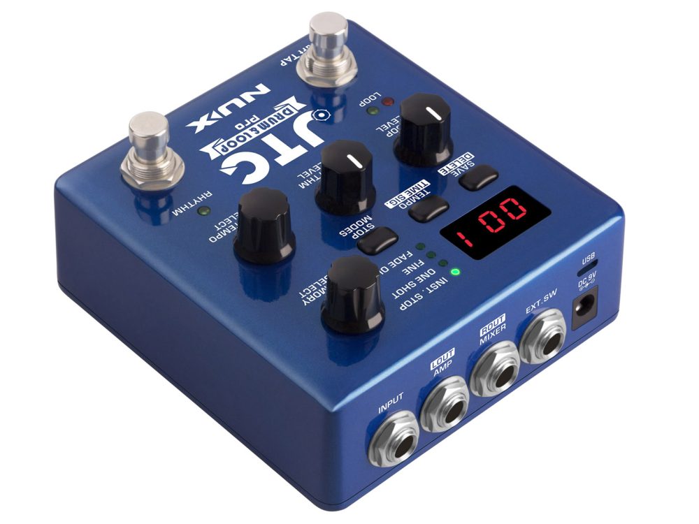 Nux JTC Drum & Loop Pro, Dual Switch Looper Pedal