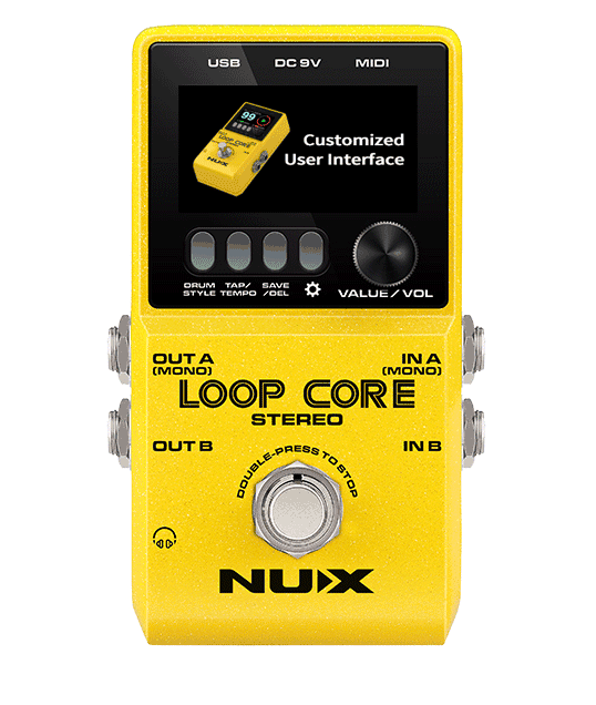 Nux Loop Core Stereo, Stereo Looper With MIDI Control