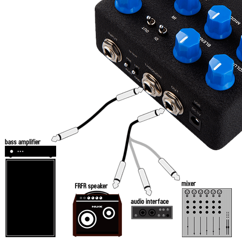 Nux MLD Bass Preamp + DI, Melvin Lee Davis Signature Bass Preamp + DI