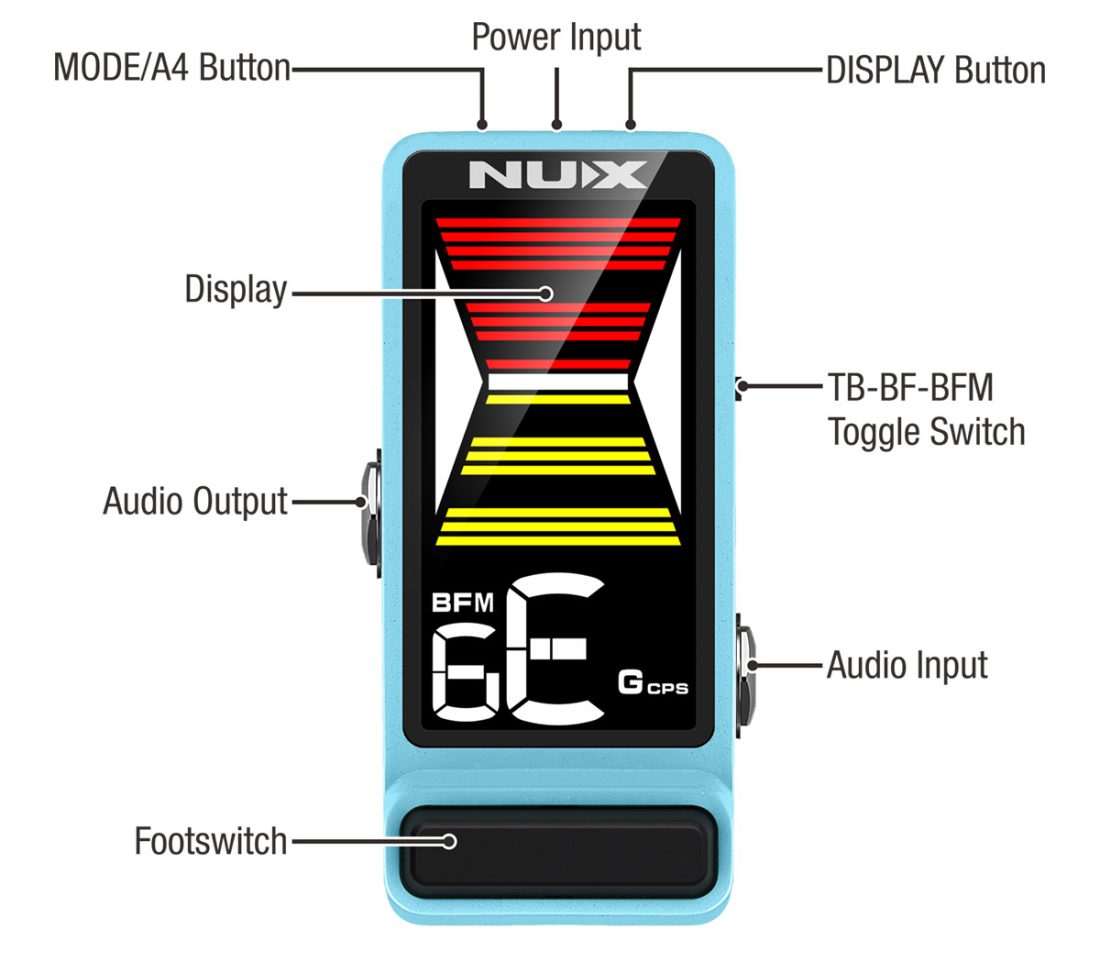 Nux Flow Tune MKII, Pedal Tuner