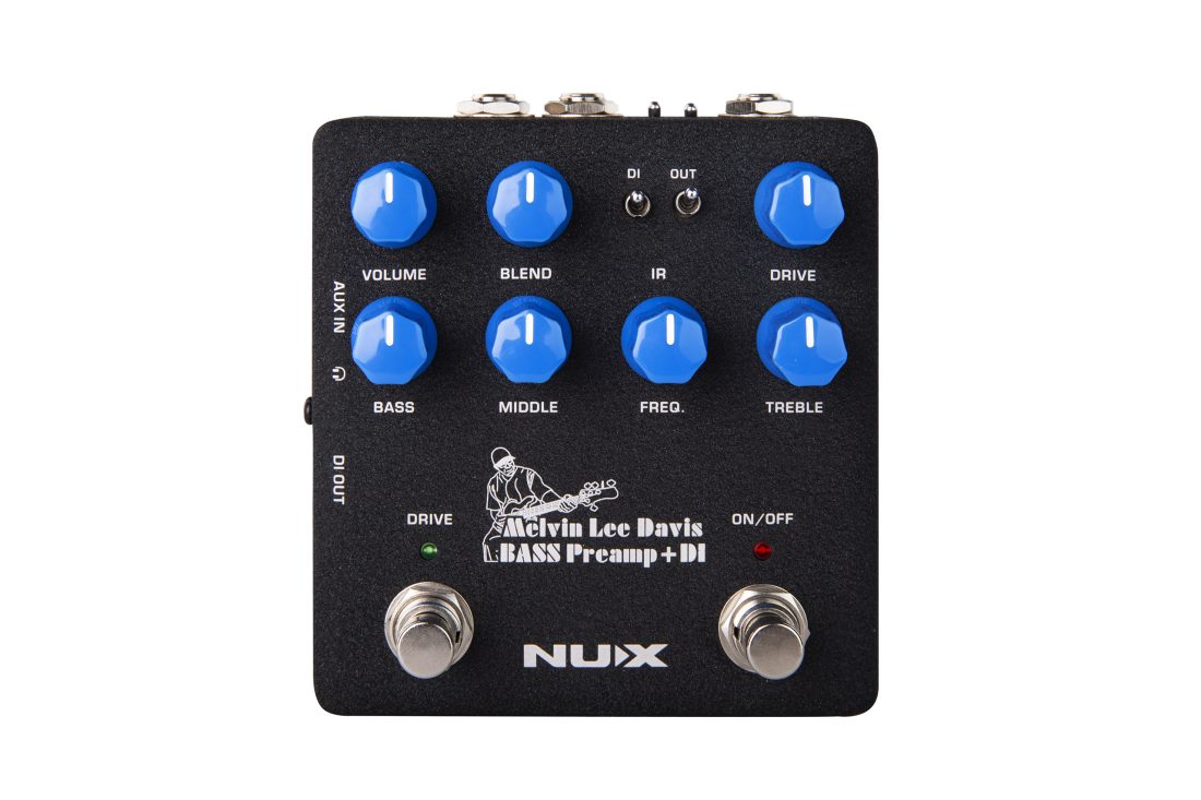 Nux MLD Bass Preamp + DI, Melvin Lee Davis Signature Bass Preamp + DI