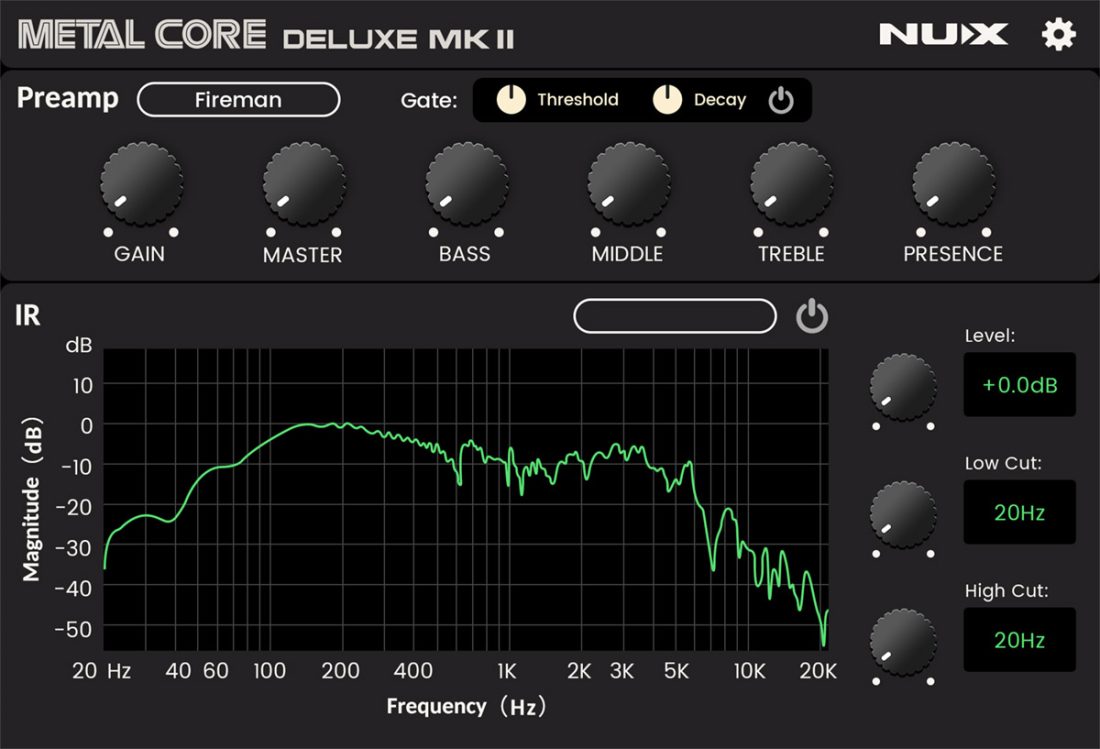 Nux Metal Core Deluxe MKII, Preamp Pedal
