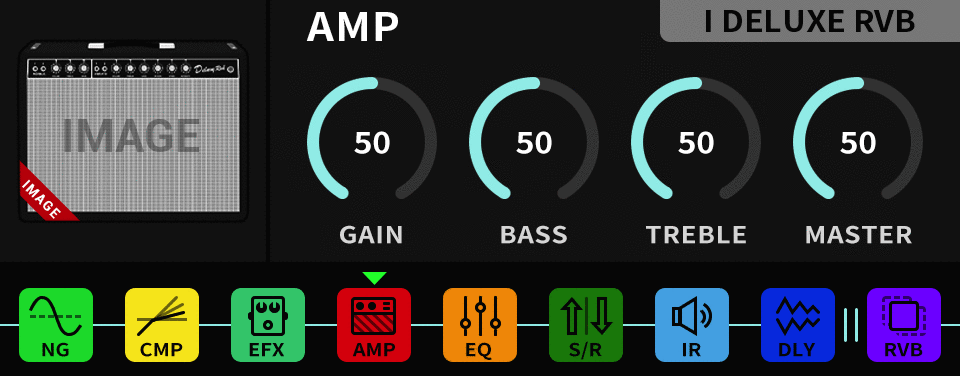 Nux Amp Academy Stomp Guitar Pedal Modeler