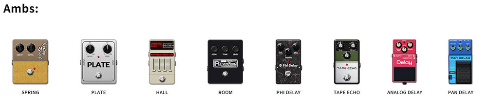 Solid Studio MKII has 8 ambience effects