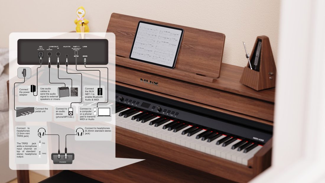 Nux NCK430, Upright Digital Piano