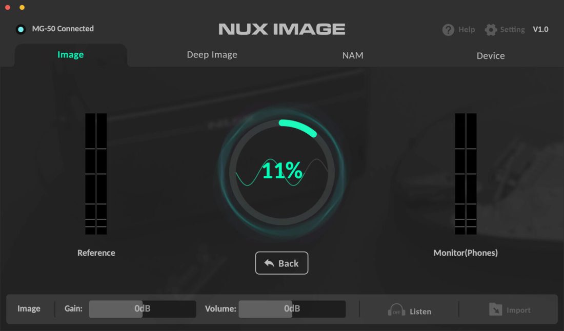 Nux MG50Li, Modeler & Profiler